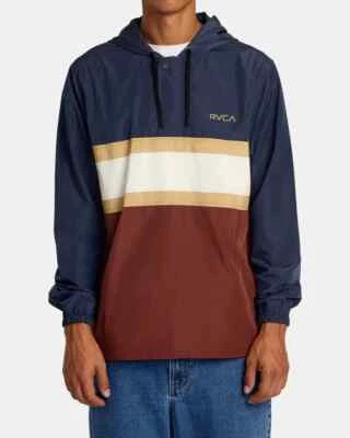 RVCA MEYER II ANORAK JACKET MOODY BLUE AVYJK00264 - Image 1 of 4