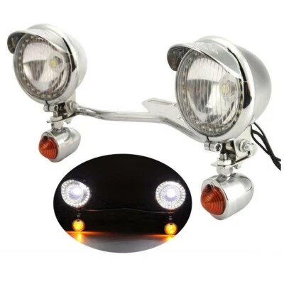 Luces de paso antiniebla señales de giro luces barra para Harley Softail Heritage Classic Foto 1 de 4