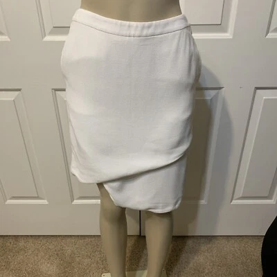 J BRAND $178 Maryse Asymmetrical Crepe Straight Skirt in White Size 2 Foto 1 de 4
