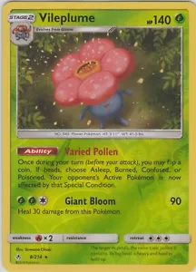 Pokemon TCG SM Unbroken Bonds 8/214 Vileplume Reverse Holo Rare Karte - Bild 1 von 1
