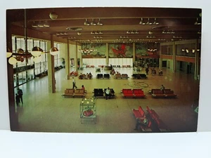 Postcard Phoenix AZ Sky Harbor Airport Interior Lobby View - Picture 1 of 2
