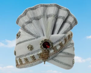 Turbante Matrimonio Collezione Dulha Tradizionale Pagri Pagdi per Barati/Swagat - Foto 1 di 3
