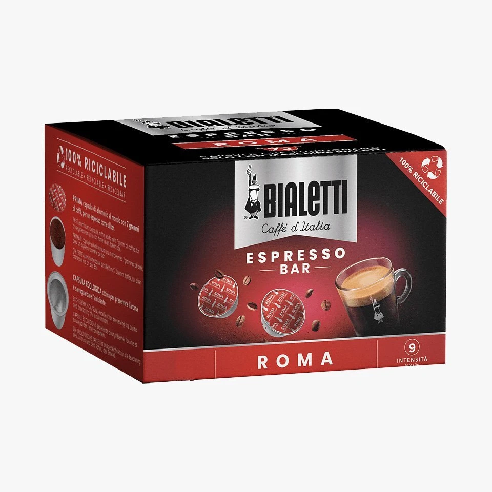 BIALETTI | Capsula Alluminio | Miscela: ROMA | 128 pz | SPEDIZIONE GRATUITA