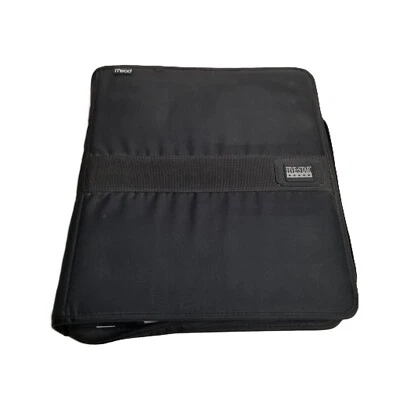 Carpeta con cremallera Five Star Mead First Gear negra 1991 vintage Dark Academia School Foto 1 de 4