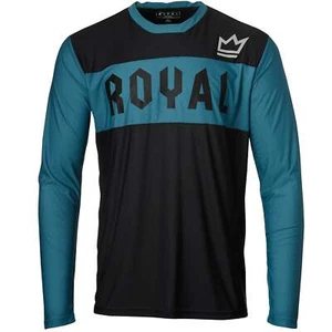 Royal Apex Long Sleeve MTB Jersey - Steel Blue-Black - 2022 - Picture 1 of 3