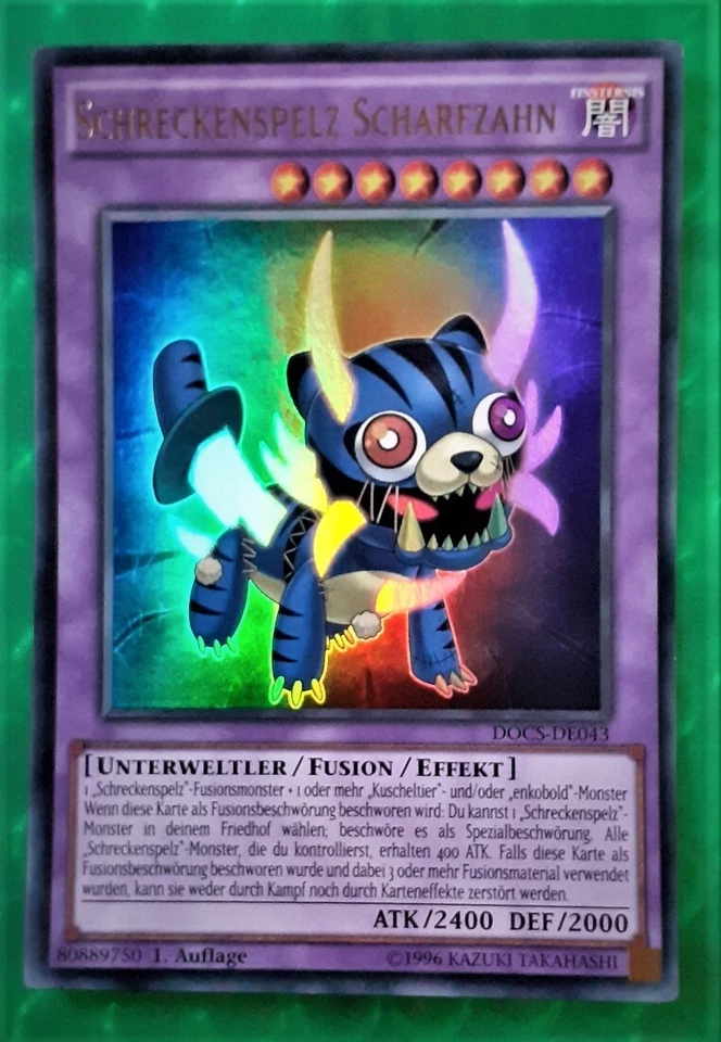 Yu-Gi-Oh DOCS-DE043, Schreckenspelz Scharfzahn "near mint" 1. Auflage - Bild 1 von 1