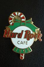HRC Hard Rock Cafe Online Christmas 1995 old Logo with Candy Cane 