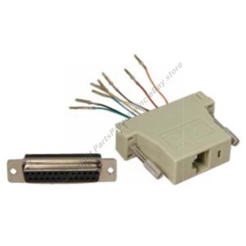 Lot100DB25pin Female~RJ45 Jack Modular Adapter 8P8C for Network/Ethernet Cat5e/6 - Image 1 of 1