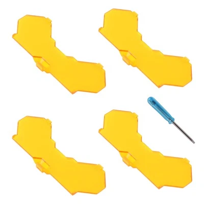 LED Pod Light Cover Kit For maXpeedingrods 7" Square Driving Light Amber 4PCS - Image 1 of 4