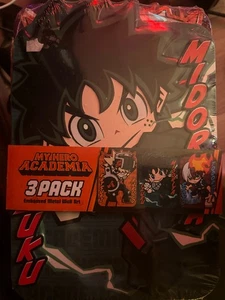 NEU My Hero Academia 3er Pack geprägtes Metall Wandbild - Bild 1 von 1
