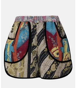 Romance Was Born Kantha Shorts Brand New 8 10 Indian India Woven - Foto 1 di 5