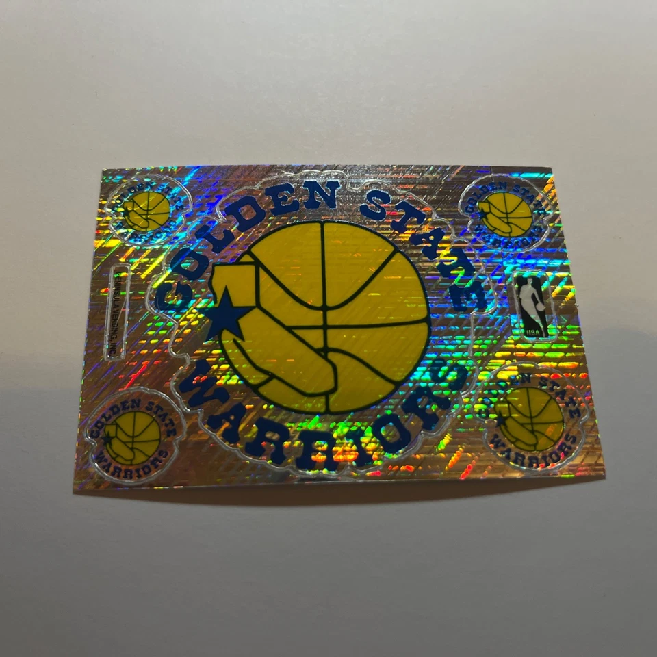 Golden State Warriors NBA Prismatic Vending Stickers Basketball - Image 1 of 1