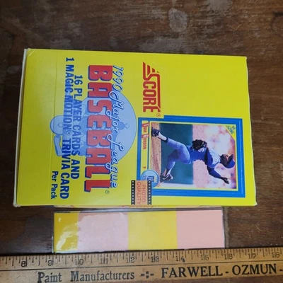 Nueva caja de béisbol 1990 Score 36 paquetes sellados Sosa, Thomas, Bo Jackson novatos Foto 1 de 4