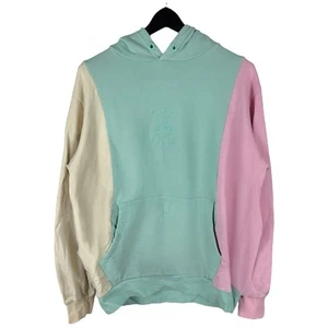 Sudadera con capucha para hombre Y2K Teddy Fresh Colorblock ropa de calle logotipo central talla M - Imagen 1 de 9