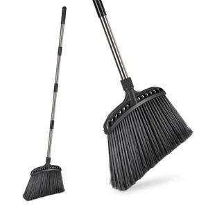 Outdoor Broom Heavy Duty 56"Brooms for Sweeping Angle Commercial with Hard - Picture 1 of 7