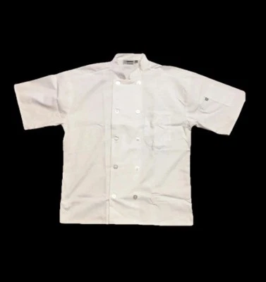 Abrigo de Chef Blanco Edwards 2XL Manga Corta Bolsillo Nuevo Estilo #3333 Foto 1 de 4