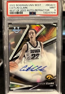 2022 Bowman University Best of 2022 Caitlin Clark Rookie Auto RC PSA 9  - Bild 1 von 1