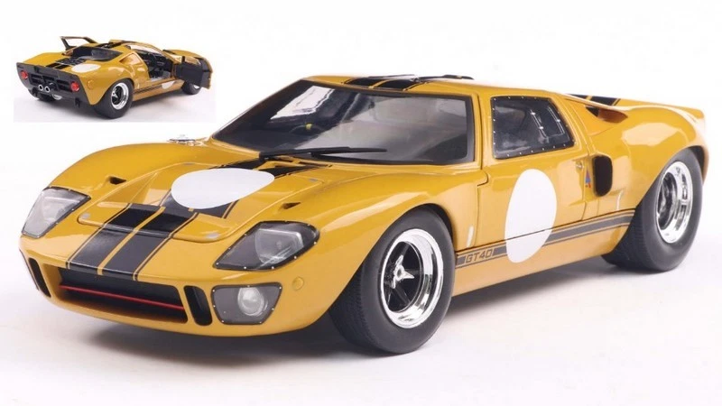 Ford GT40 Mk1 1968 Yellow 1:18 SOLIDO 1803011 - Immagine 1 di 1