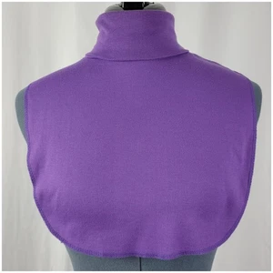 Vintage Specialty House Polycotton Purple Turtleneck Knit Dickey One Size - Picture 1 of 15