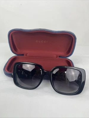 Gafas de sol Ralph Lauren RA5298U 5001/T3 negras brillantes con estuche Gucci de terciopelo azul Foto 1 de 4