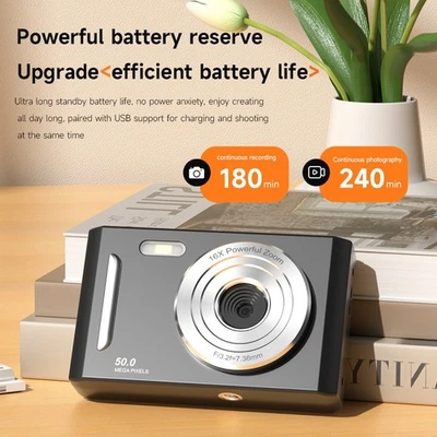 64MP 4K Digital Camera Portable for Entry Level and Travel Photography - Image 1 of 4