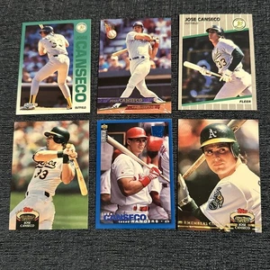 Jose Canseco-Lotto-6 CARTE MLB-1992 Topps Stadium Club #370 Soci a Scelta-A’s - Foto 1 di 2