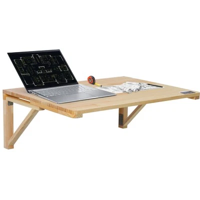 VEVOR Table pliante flottante murale bureau d'ordinateur portable 800 x 600 mm - Photo 1/4