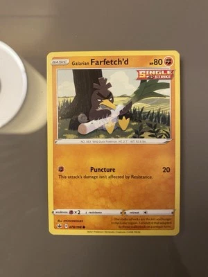 Galarian Farfetch'd 078/198 Swsh06: Sword & Shield - Chilling Reign Regular - Image 1 of 2