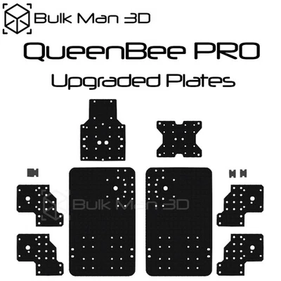 13PCS QueenBee PRO CNC Plate Set Aluminum Plates for Wood CNC Engraver Machine - Image 1 of 4
