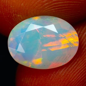 2.40Ct IF World class Oval 3D Multi Flashy Harlequin Pattern Solid Welo Cut Opal - Picture 1 of 5