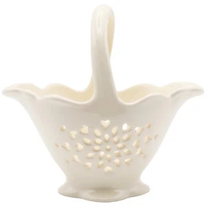 Royal Creamware Decorative Basket Occasions Rowsley Collection 12.5cm Height - Picture 1 of 6