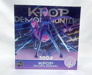 K-Pop Demon Hunters Zoey Mira Rumi Foil 500pc Jigsaw Puzzle  - Picture 1 of 2