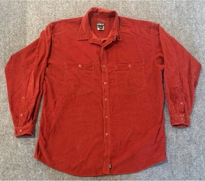 Patagonia Hemd Herren XL Rot Cord Langarm Button Down 100% Baumwolle 12 - Bild 1 von 5