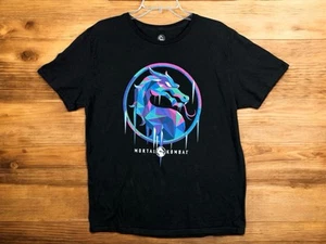 Grafikdruck Mortal Kombat T-Shirt Gaming Logo Tee Shirt Erwachsene Größe Large - Bild 1 von 7