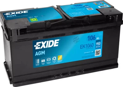 Batterie de voiture EXIDE 106Ah/950A  - Photo 1/3