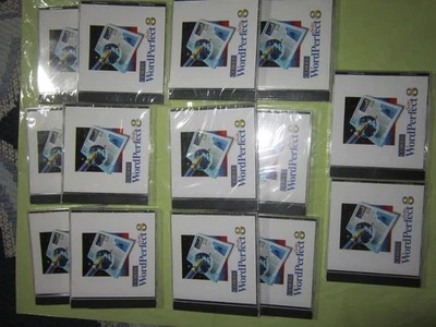 14 BRAND NEW COREL WordPerfect Suite 8 CD-ROM's Windows Software Shrink-Wrapped - Image 1 of 2