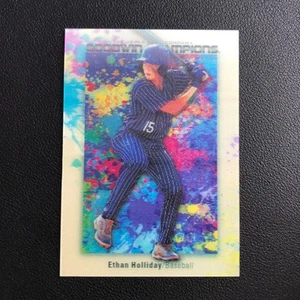 2024 Upper Deck Goodwin Champions Splash of Color 3-D Lenticular Ethan Holliday - Picture 1 of 3