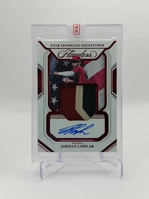 2023 Flawless Jordan Lawlar Star Spangled Signatures Patch Auto /20 D-BACKS RARE - Image 1 of 4