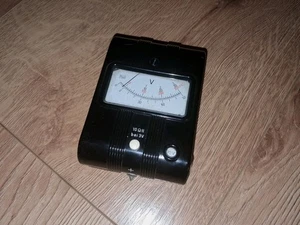 Gossen Deutsche Post Messgerät Volt Amperemeter 3-30-90 Volt mit Lederetui - Bild 1 von 10