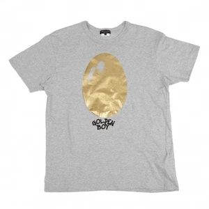 COMME des GARCONS HOMME PLUS GOLDEN BOY Foil Egg Print T Shirt Size L(K-127194) - Picture 1 of 11