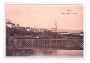 #409 Stampa 29,6 CM. x 20,9 Cm. Ivrea - Ponte della Ferrovia - Picture 1 of 1