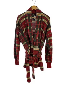 RRL/Cardigan (Thick)/L/Silk/Red/Check// - Picture 1 of 6