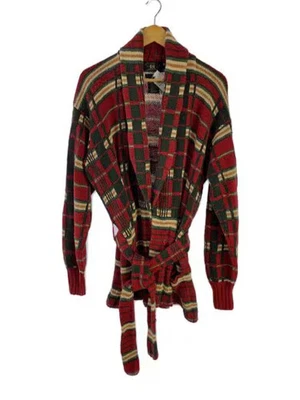 RRL/Cardigan (Thick)/L/Silk/Red/Check// - Image 1 of 4