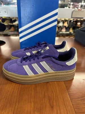 Adidas Gazelle Bold "Collegiate Purple Gum” Colorway JS3359 Women's Size 7.5 - Image 1 of 4
