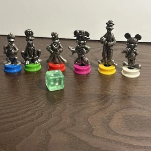 Disney Clue Haunted Mansion 6 Spiele Zinn Spielmarken Set Mickey Minnie Mouse - Bild 1 von 14