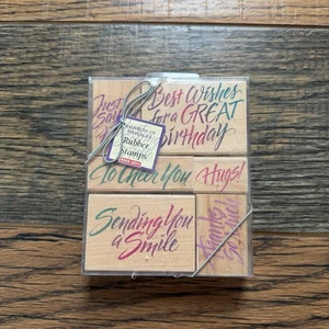 Hero Arts Rainbow of Messages Stempel Set 1998 Neu Versiegelt Vintage - Bild 1 von 2