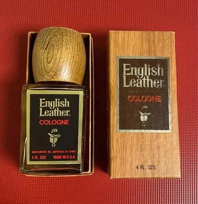 Vintage CUERO INGLÉS Colonia Caja Original Nueva y Sin Usar 4 Fl Oz Completa Foto 1 de 4