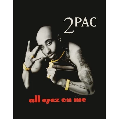 8lb Heavyweight Soft Queen Blanket, Officially Licensed, 2pac All Eyez Throw - Image 1 of 3