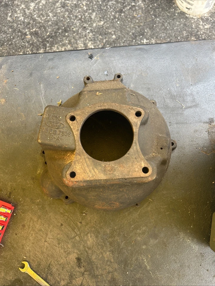 OEM 72EB-7505-BA Early Mercury Capri SOHC+V6 w/Type F Trans Bell Housing - Image 1 of 4