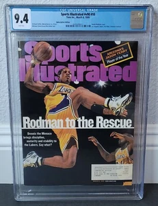 SPORTS ILLUSTRATED #10 (3/8/1999) ~ CGC 9.4 ~ WP ~ DENNIS RODMAN LAKERS COVER - Picture 1 of 3